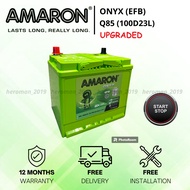 AMARON ONYX | EFB Q85 100D23L | MAZDA CX3 CX5 CX6 TOYOTA Harrier | Car Battery | Bateri Kereta