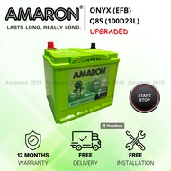AMARON ONYX | EFB Q85 115D23L | MAZDA CX3 CX5 CX6 TOYOTA Harrier | Car Battery | Bateri Kereta