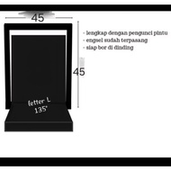 Frame + door cover box custom package 45x45 black