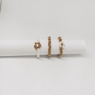 Beads RING SET GOLD | Beads RING | Gold BEADS | Korean BEADS RING | Beads RING KIT | Beads RINGS | B
