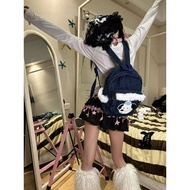 Sunlight ITEMS original wishes Y2K denim mini school bag feather cultural subtibility h