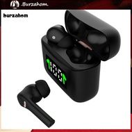 BUR_ Bluetooth 52 Waterproof Headset with Microphone Noise Reduction LED Display