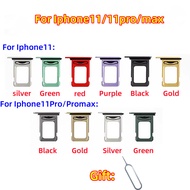 1Pcs SIM Card tray For 11/11pro/11promax Card slot drawer Holder drawer chip card tray Sim Card Read