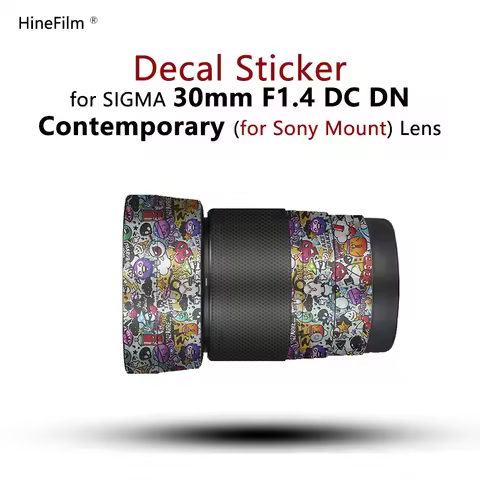 Sigma 30 1.4 Lens Decal Skin For Sigma 30mm f/1.4 DC DN Contemporary for Sony E Mount Stickers Lens 