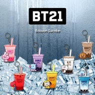 GANTUNGAN [HANGER] Acrylic Keychain BT21 Boba drinks chooky hang rj shooky tata chimmy koya