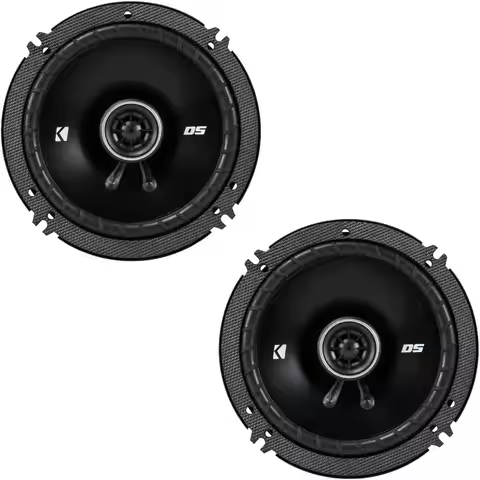 6.5-Inch Coaxial Car Speakers, 4-Ohm Pair for Clear Sound and Easy Installation