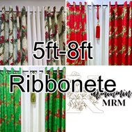 3in1 ring curtain ribbonete 5ft 6ft standard size 7ft 8ft