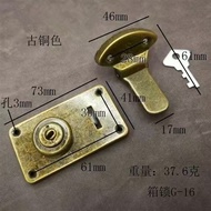 Classic Antique Copper Lock Leather Box Lock Old Style Leather Box Lock Antique Copper Lock Silver B