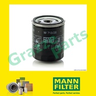 Mann Engine Oil Filter W713/28 W 713/28 for MG Rover LTD Rover 75 Tourer 1.8 Turbo BMW M47 Land Rove