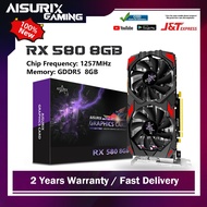 【AISURIX】100%Brand New AMD Graphic Cards RX Series RX 580 8G GDDR5 256Bit 8SP Video Card Computer GP