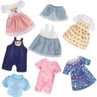 Alive Doll Clothes and Accessories - Baby Doll Dresses Fit for 10 11 12 Inch Girl Dolls, 6 Sets Doll