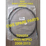 ORIGINAL REAR BONET LUGGAGE CABLE TOYOTA VIOS NCP93 64607-0D100