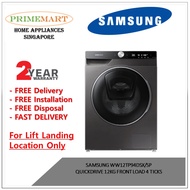 SAMSUNG WW12TP94DSX/SP QUICKDRIVE 12KG FRONT LOAD 4 TICKS - 2 YEARS LOCAL MANUFACTURER WARRANTY