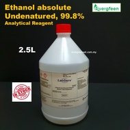Ethanol Absolute undenatured, 99.8% Analytical Reagent 2.5L