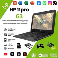 HP 11Pro G3 ChromeBook/4GB RAM/64GB SSD/Win10/Suitable learn,work,and game murah refurbished Laptop