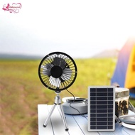 [Abbraccia] SiaBiced Solar Fan with Panel Solar Powered Fan Standing with Bracket 10W Ventilation Fa