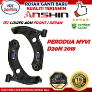 ANSHIN LOWER ARM SET ( KIRI+KANAN ) MYVI D20N 2018 LOWER ARM PREMIUM QUALITY
