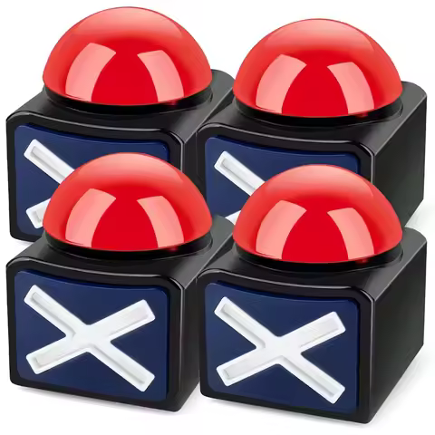 4-1Pcs Educational Answer Buzzer With Sound and Light Trivia Quiz Got Talent Show Interactive Game A