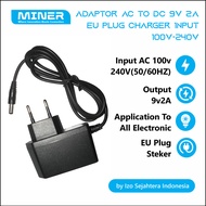 AC To DC 9V 2A Adapter Charger Input 100V - 240V EA Plug