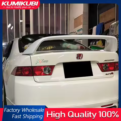 For Honda Accord 7th Gen Acura Tsx CL7 CL9 2003 - 2007 Rear Spoiler ABS Plastic Gloss Black Rear Spo