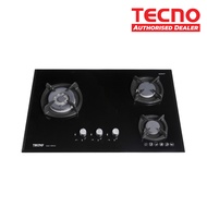 (Bulky) Tecno 3-Burner Glass Cooker Hob with Inferno Wok Burner Technology T 23TGSV (T23TGSV)