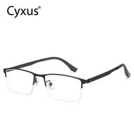 Cyxus Non-MagneticTitanium Half Frame Eyeglasses Unisex Eyewear For Men Women 8147