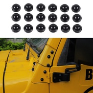 for Jeep Wrangler TJ 1997-2006 A Pillar Screw Decoration Cover Trim Decal Car Exterior Accessories A