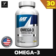 GAT SPORT Omega-3 Fish Oil - Lemon Flavor 90 Softgels น้ำมันปลา กรดไขมัน โอเมก้า 3 รวม: 800 mg