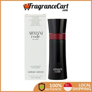 Giorgio Armani Code A-List EDT for Men (75ml Tester) [Brand New 100% Authentic Perfume FragranceCart] Eau De Toilette Black Red