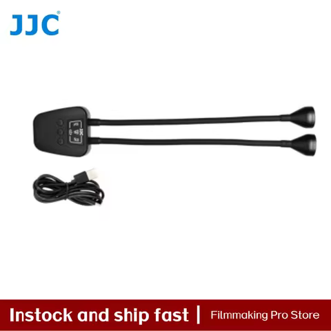 JJC 10 Level Ajustable Brightness Macro Photography Lighting LED Macro Arm Light with for Canon Niko