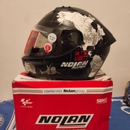 helm nolan n606 checa flat black 049 second