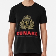 Men Retro Style 80s 90s Graphic O-neck Casual Streetwear Luxury Cruises Cunard   T-Shirt