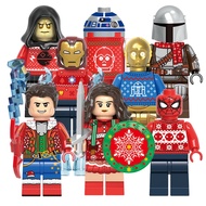 Space Wars Spiderman Wonder C-3po R2-d2 Christmas Series Building Block Figure Toys Kids Gift