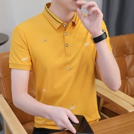 Men's Polo Shirt Lapel Polo Short-Sleeved Top T-Shirt Men's Polo Shirt Business Polo Summer Slim-fit Casual Men's Clothing
