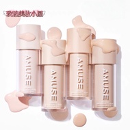 Ready Stock Korea AMUSE Liquid Foundation Dew Fruit Jelly Creamy Skin Concealer Mixed Dry Skin Autum
