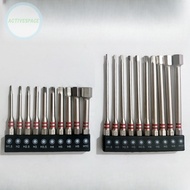 10PCS Magnetic Hex Bits H1.5 H2 H2.5 H3 H4 H5 H6 H8 H10 mm 65mm 100mm for Drills