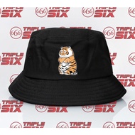 Cute Fat Tiger Bucket Hat Chinese New Year Tiger