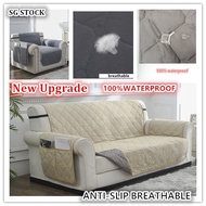 SG STOCK* 1/2/3/4 SEATER SOFA COVER 100% WATER PROOF SOFA COVER PROTECTOR ANTISKID SOFA PROTECTOR SLIPCOVERS