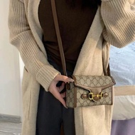 Original Leather Gucci Gucci Horsebit 1955 Mobile Phone Bag Wallet Bag Wallet Crossbody Bag Shoulder