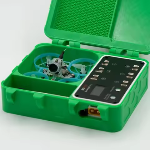 Storage Box Portable Suitcase 3D Printed Storing Container Case w Charger Air Inlet for BetaFPV Air6