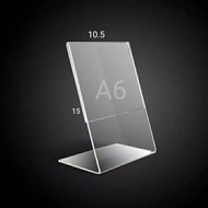 A6 acrylic brochure Display - acrylic tent card