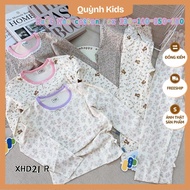 SZ 22-38KG XHD21 R XH cotton long set large size for girls Korean COTTON SUIT with Pattern for Boys