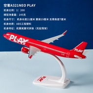 1:200 Scale Simulation Aircraft Model A321neo Wizz Air Assembly Model B737max8lot Plastic Static Mod