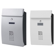 Outdoor post mailbox rainwater-proof mailbox with key lock letter box mailbox Suggestion box