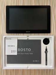 近全新 BOSTO 16HD 晶瑩顯示器 繪圖板 可以連接switch 打機 HDMI 影像 額外螢幕 mon 同時支援windows及mac OS 擺攤 同人 繪畫 必備 內置程式 不議價