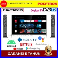 SMART TV POLYTRON PLD43TAG5959 - TOWER SMART ANDROID TV - TV POLYTRON LED PLD 43 TAG 5959 - READY