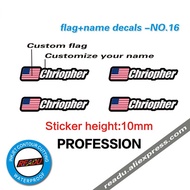 and name sticker mountain bike frame logo personal name decals custom rider ID sticker NO.16