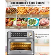 ➳Air Fryer Toaster Oven, 1700w High Power AirFryer Dehydrator Combo with Touchscreen Convection I5