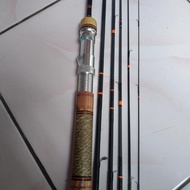 Joran wader, Brekele,, jeujeur beunteur, custom 1,7 m, Sambung