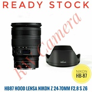 HB-87 Hood Lens Nikon ZS 24-70mm F2.8 Lens 24-70 mm HB87 Z6 Z7 Z5 Nikkor Lens Hood